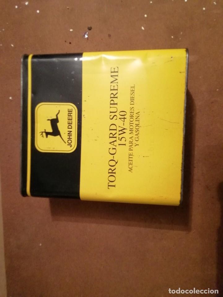 Cajas y cajitas met&aacute;licas: Lata aceite John deere - Foto 1