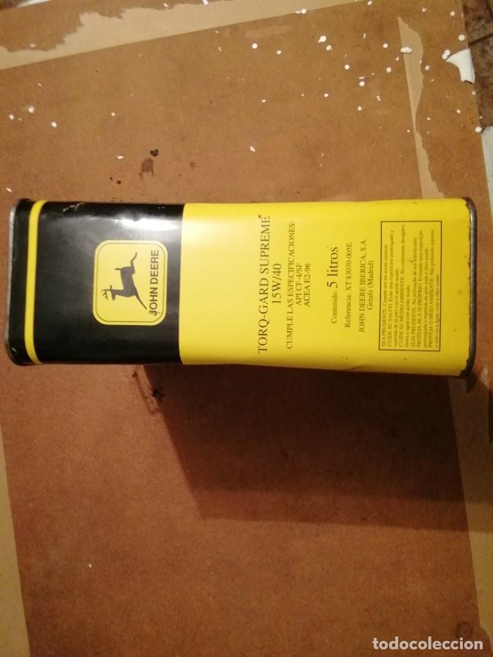 Cajas y cajitas met&aacute;licas: Lata aceite John deere - Foto 2