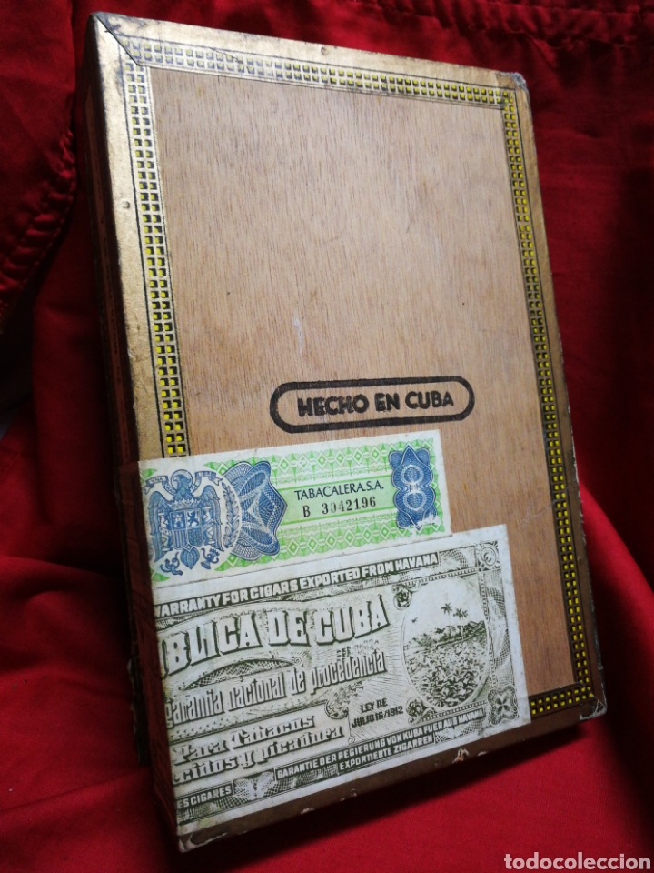 Cajas y cajitas met&aacute;licas: CAJA VAC&Iacute;A PUROS CIGARROS 25 UNIDADES, N&deg;4 HABANA (HECHO EN CUBA).