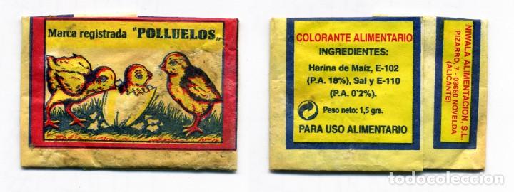 Casse e cassette metalliche: INTERESANTE Y RARO SOBRE DE COLORANTE ALIMENTARIO - POLLUELOS - JORGE ROMERO - NOVELDA