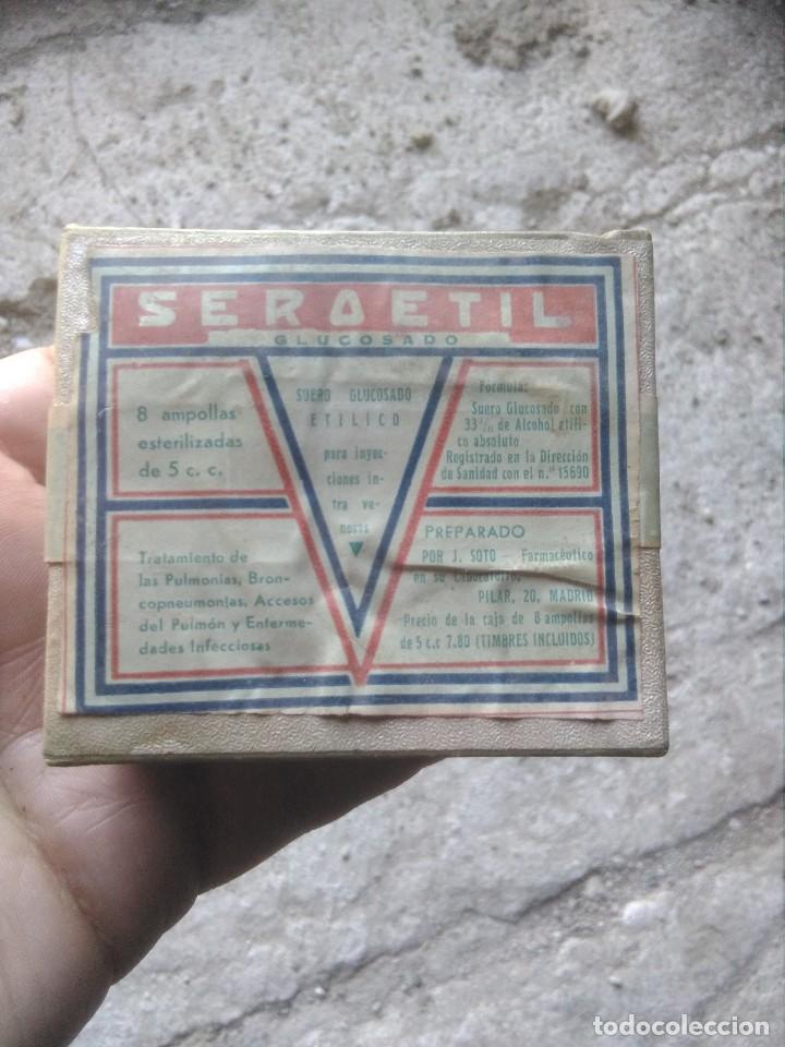 Cajas y cajitas met&aacute;licas: Caja medicina ,medicamentos antiguo SEROETIL