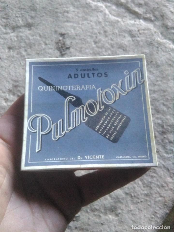 Cajas y cajitas met&aacute;licas: Caja medicina REP&Uacute;BLICA , medicamentos antiguo PULMOTOXIN