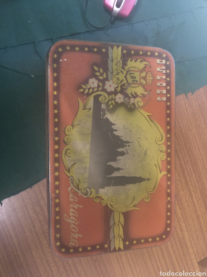 Cajas y cajitas met&aacute;licas: Caja dulces Zaragoza para restaurar 23,5x15x5,5