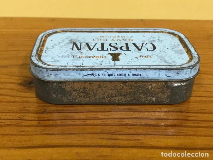 Cajas y cajitas met&aacute;licas: CAJA DE METAL TABACO CAPSTAN - Foto 3