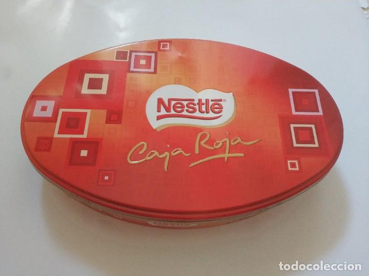 Cajas y cajitas met&aacute;licas: LATA CAJA ROJA DE NESTLE