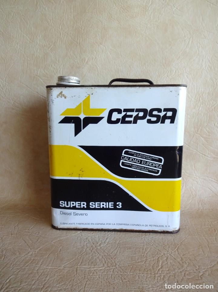 Boxes and metal boxes: antigua lata de aceite cepsa super serie 3 5 litros
