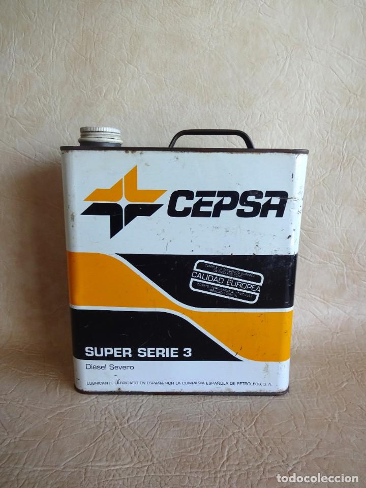 Boxes and metal boxes: antigua lata de aceite cepsa super serie 3 5 litros
