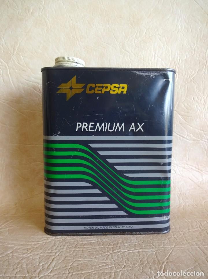 Boxes and metal boxes: antigua lata aceite cepsa premium ax 2 litros