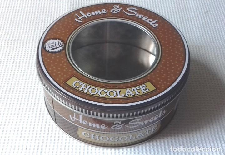 Blechdosen und Kisten: Caja met&aacute;lica Home Sweets Chocolate. 13,5 cm di&aacute;metro. Amsterdam.
