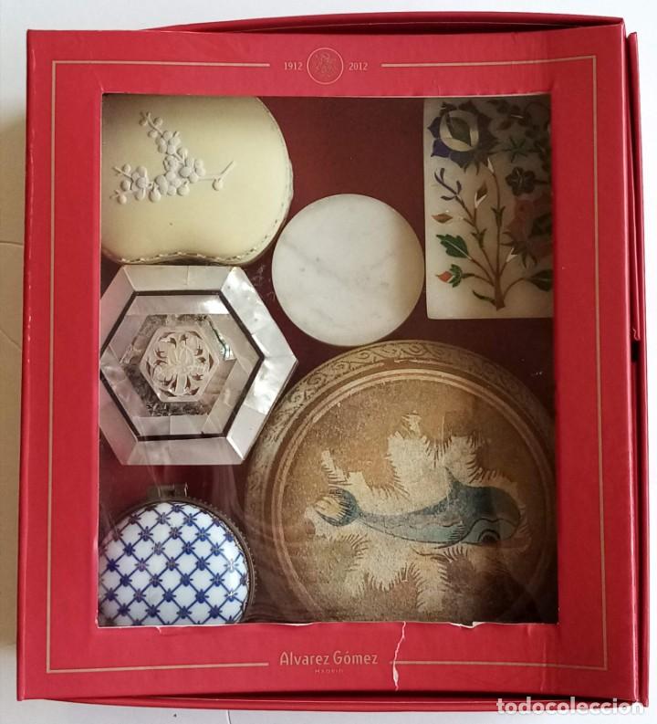 Casse e cassette metalliche: LOTE DE 7 CAJAS DECORATIVAS