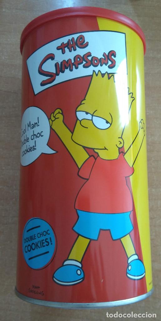 Cajas y cajitas met&aacute;licas: Lata de galletas de Bart Simpson - Foto 1