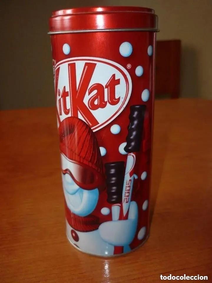 Caixas e caixinhas met&aacute;licas: CAJA MET&Aacute;LICA / LATA KIT KAT. 2005