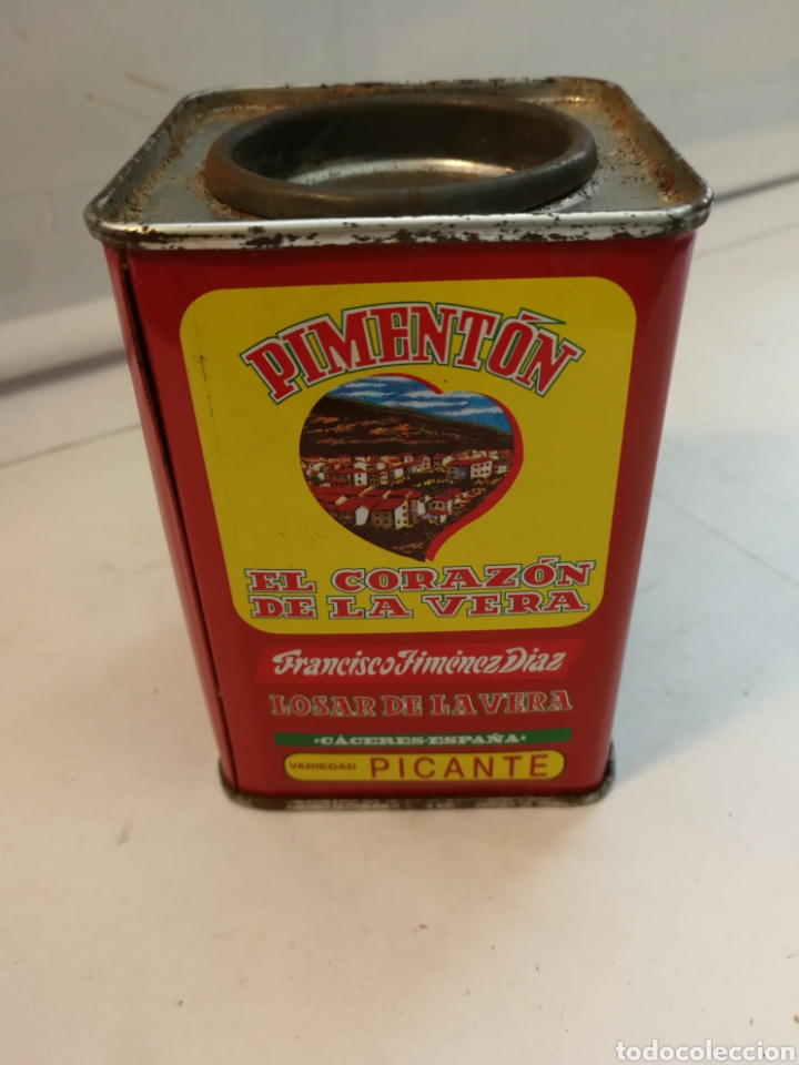Cajas y cajitas met&aacute;licas: caja metalica pimenton