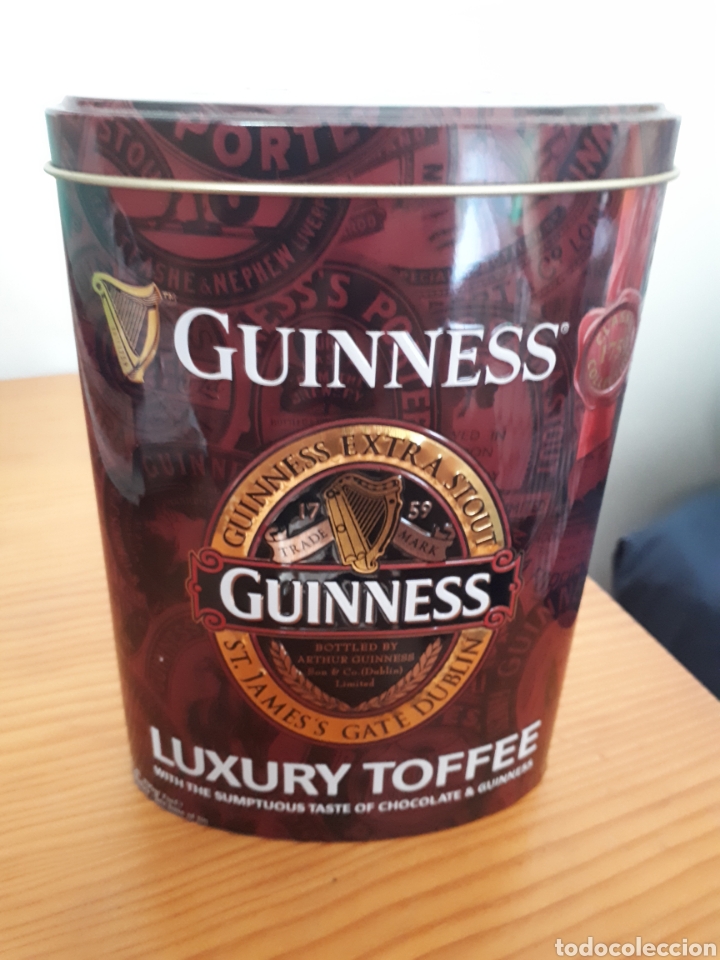 Bo&icirc;tes et petites bo&icirc;tes m&eacute;talliques: caja metalica - guinness luxury toffee