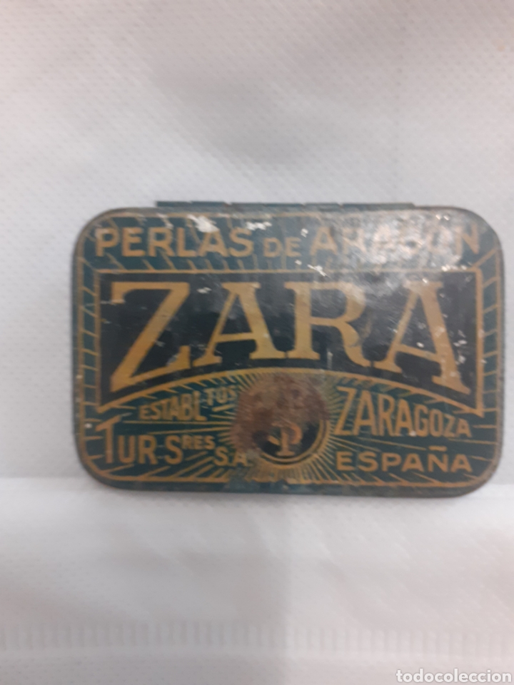 Cajas y cajitas met&aacute;licas: Cajita met&aacute;lica Perlas de Arag&oacute;n Zara .Zaragoza