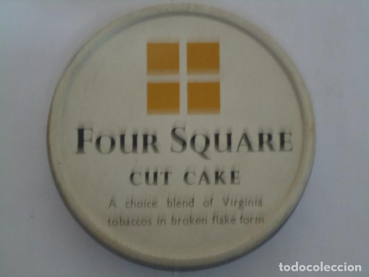 Boxes and metal boxes: ANTIGUA CAJA METALICA DE TABACO MARCA FOUR SQUARE CUT CAKE. -- 12