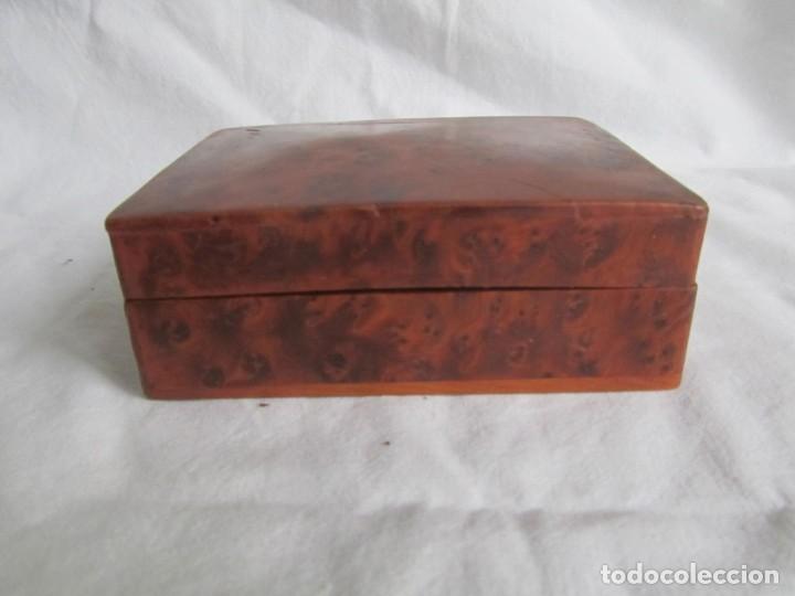 Cajas y cajitas met&aacute;licas: Caja joyero de madera de raiz - Foto 3