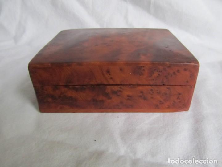 Cajas y cajitas met&aacute;licas: Caja joyero de madera de raiz - Foto 5