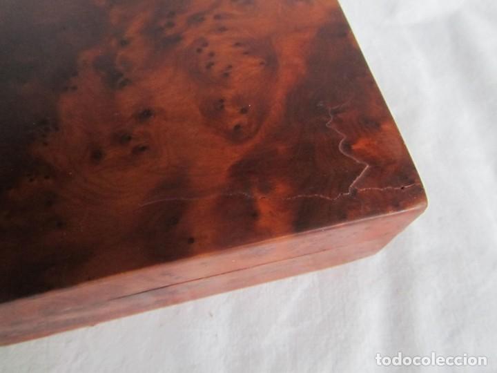 Cajas y cajitas met&aacute;licas: Caja joyero de madera de raiz - Foto 6