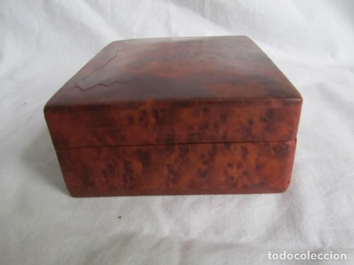 Cajas y cajitas met&aacute;licas: Caja joyero de madera de raiz - Foto 7