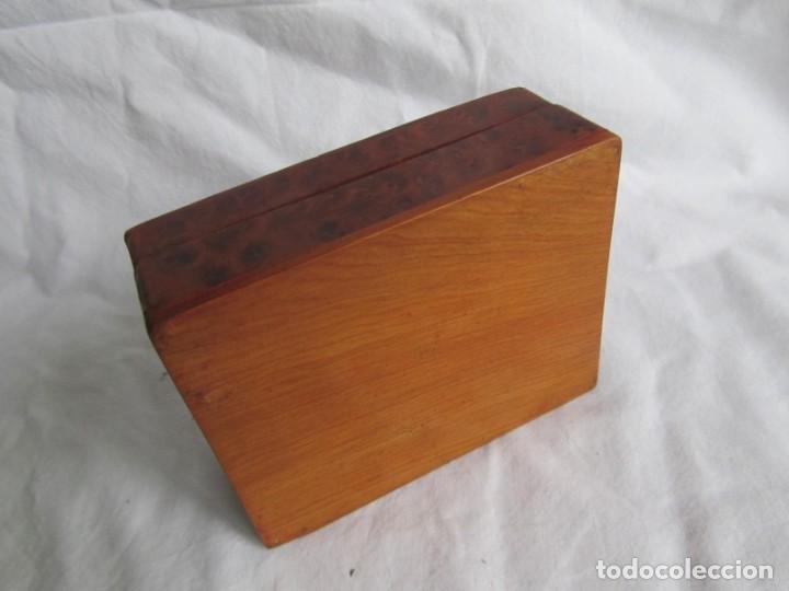 Cajas y cajitas met&aacute;licas: Caja joyero de madera de raiz - Foto 8