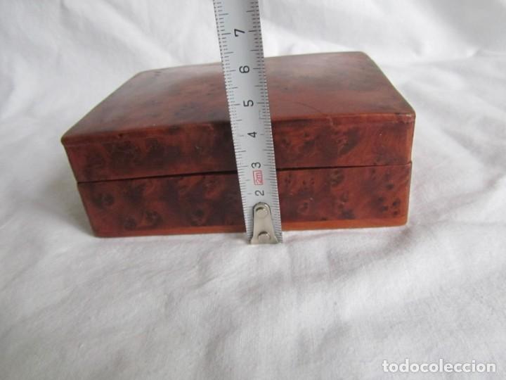 Cajas y cajitas met&aacute;licas: Caja joyero de madera de raiz - Foto 11