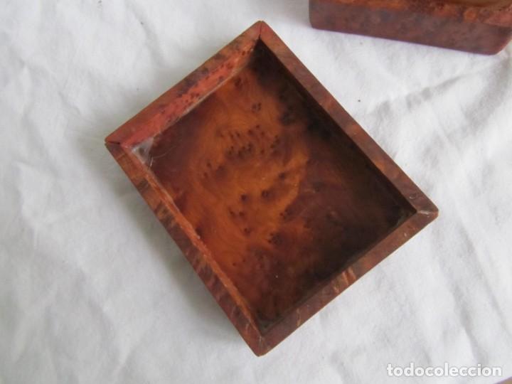 Cajas y cajitas met&aacute;licas: Caja joyero de madera de raiz - Foto 12