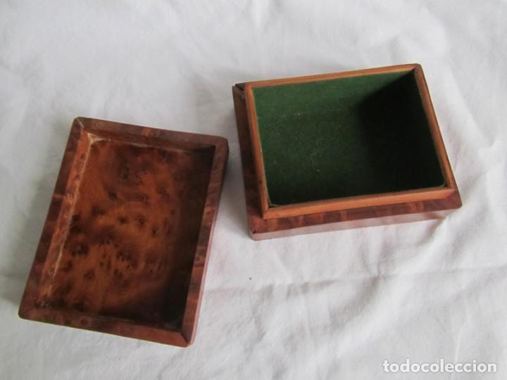 Cajas y cajitas met&aacute;licas: Caja joyero de madera de raiz - Foto 14