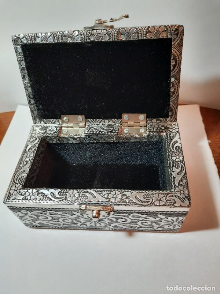 Cajas y cajitas met&aacute;licas: caja de plata vintage - Foto 2