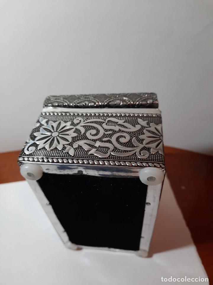 Cajas y cajitas met&aacute;licas: caja de plata vintage - Foto 3