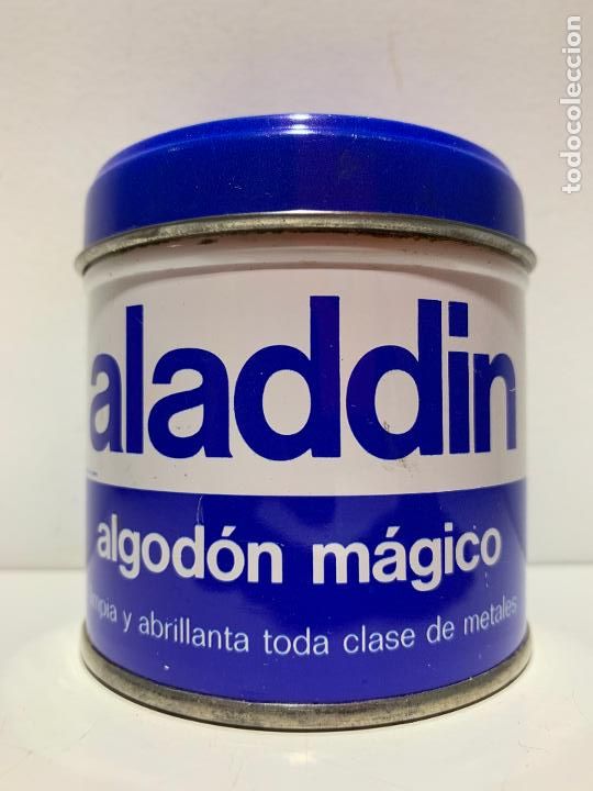 Cajas y cajitas met&aacute;licas: BOTE ALADDIN PARA ABRILLANTAR TODA CLASE DE METALES VACIO