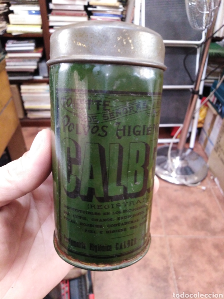 Cajas y cajitas met&aacute;licas: POLVOS HIGIENICOS CALBER-A&Ntilde;OS 20 /30,SAN SEBASTI&Aacute;N,13X6,