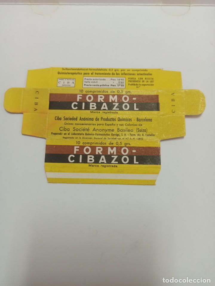 Cajas y cajitas met&aacute;licas: ANTIGUO ENVASE CARTON FARMACIA FORMOCIBAZOL BARCELONA