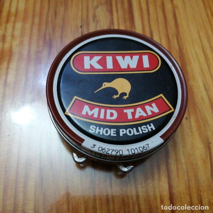 Boxes and metal boxes: Caja lata crema KIWI MID TAN Shoe polish para calzado zapatos bet&uacute;n