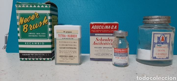 Blechdosen und Kisten: Lote de 4 productos antiguos.Ver descripci&oacute;n.