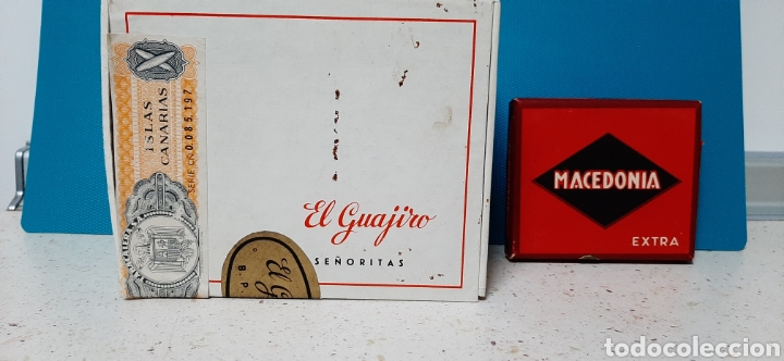Cajas y cajitas met&aacute;licas: Dos cajas antiguas tabaco. - Foto 1