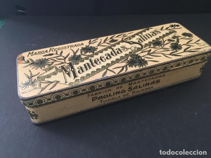 Cajas y cajitas met&aacute;licas: ANTIGUA CAJA METALICA - MANTECADAS SALINAS (FABRICA DE MANTECADAS - PAULINA SALINAS) NAVARRA