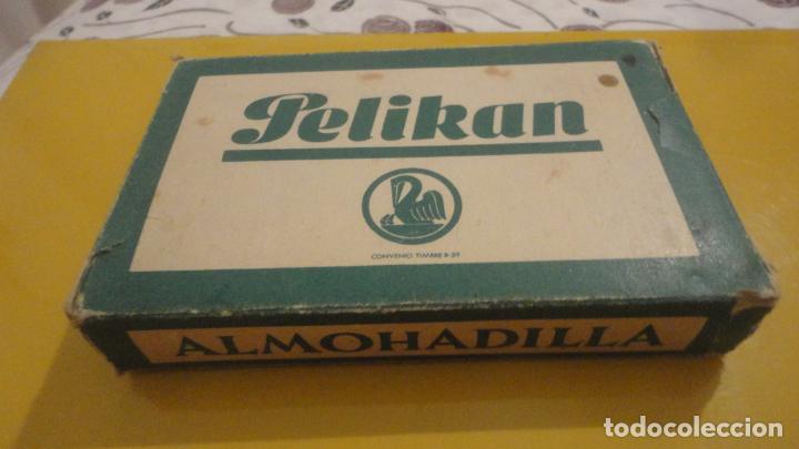 Cajas y cajitas met&aacute;licas: ANTIGUA CAJA VACIA.ALHOHADILLA TINTA PELIKAN VERDE N&ordm; 2