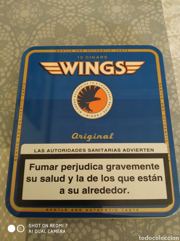 Cajas y cajitas met&aacute;licas: Lata tabaco wings - Foto 1