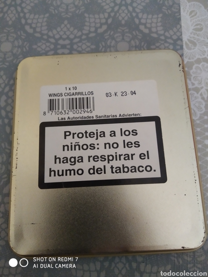 Cajas y cajitas met&aacute;licas: Lata de tabaco wings - Foto 2
