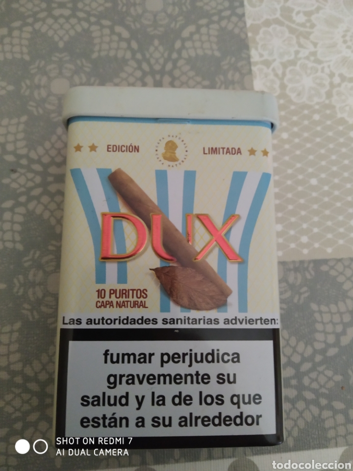 Cajas y cajitas met&aacute;licas: Pitillera puritos Dux - Foto 1