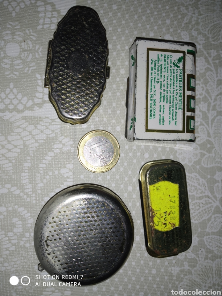 Cajas y cajitas met&aacute;licas: Lote pastilleros - Foto 2