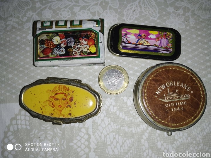 Cajas y cajitas met&aacute;licas: Lote pastilleros - Foto 1