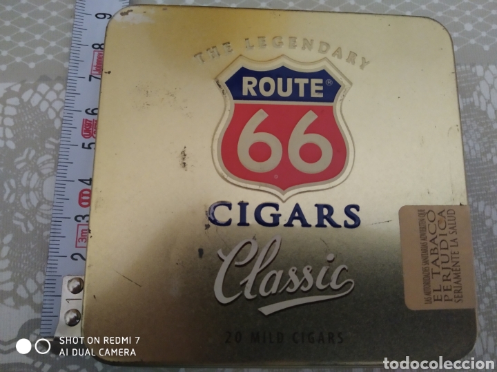 Cajas y cajitas met&aacute;licas: Lata cigarros Route 66 - Foto 1