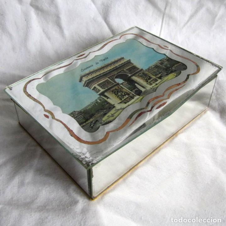 Cajas y cajitas met&aacute;licas: Caja joyero souvenir de Par&iacute;s PG de espejo