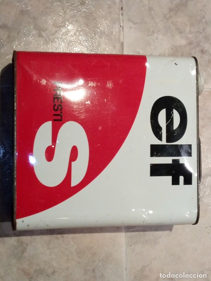 Cajas y cajitas met&aacute;licas: Lata aceite elf - Foto 1