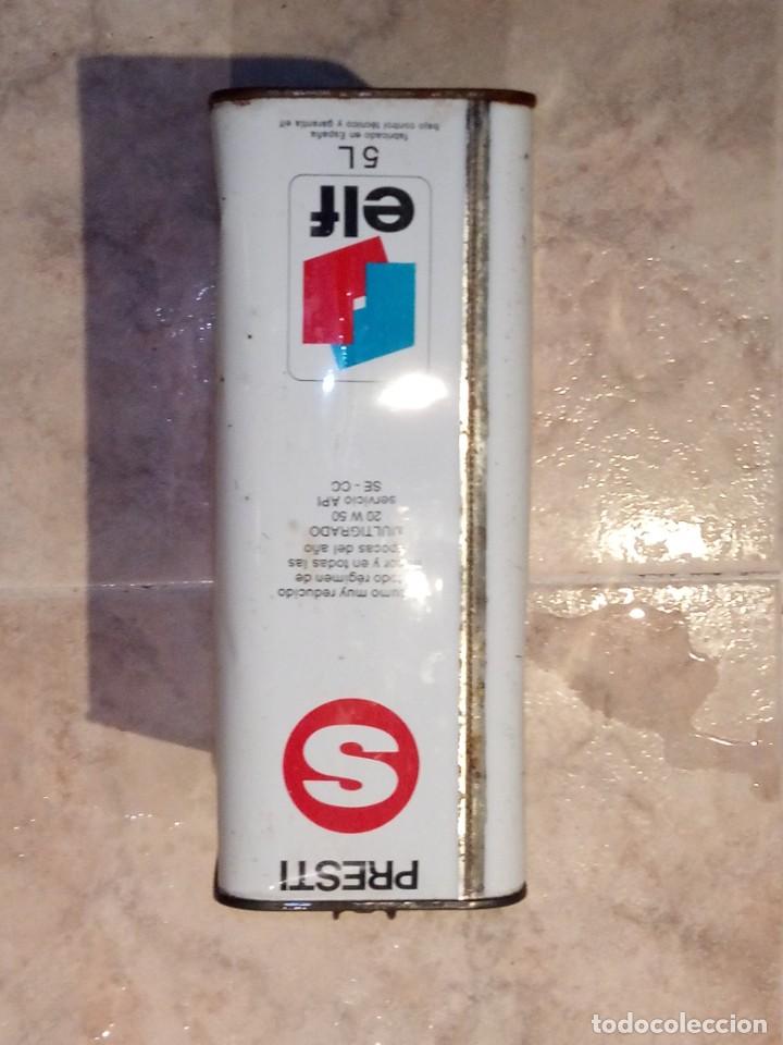 Cajas y cajitas met&aacute;licas: Lata aceite elf - Foto 3