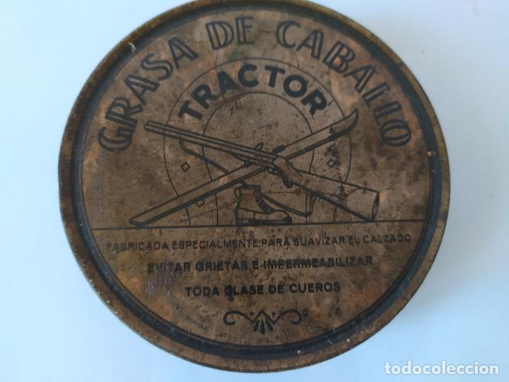 Cajas y cajitas met&aacute;licas: LATA GRASA DE CABALLO TRACTOR - Foto 1