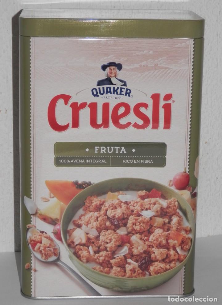 Cajas y cajitas met&aacute;licas: LATA DE LA MARCA KUAKER - CRUESLI - Foto 1