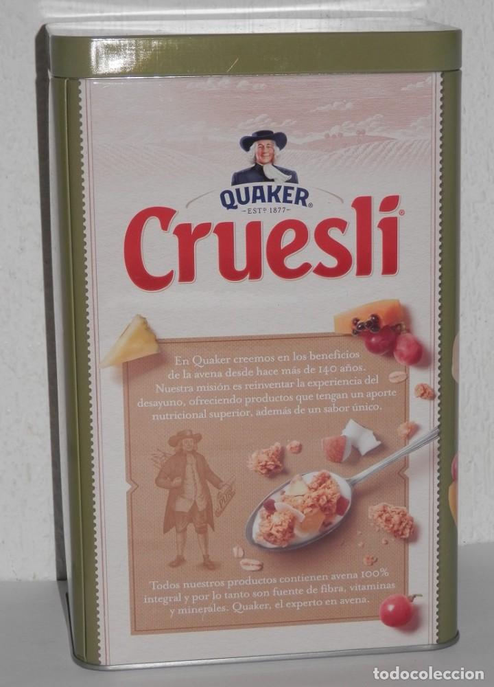 Cajas y cajitas met&aacute;licas: LATA DE LA MARCA KUAKER - CRUESLI - Foto 3